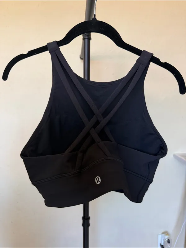 Lululemon High Neck Energy Bra Long Line Ribbed size 10 - Image 4