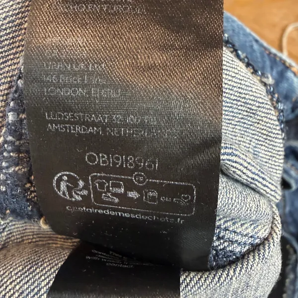 Free People Belted Front Seam Loose Fit Jeans Dark Wash Size‎ 34 - Image 6