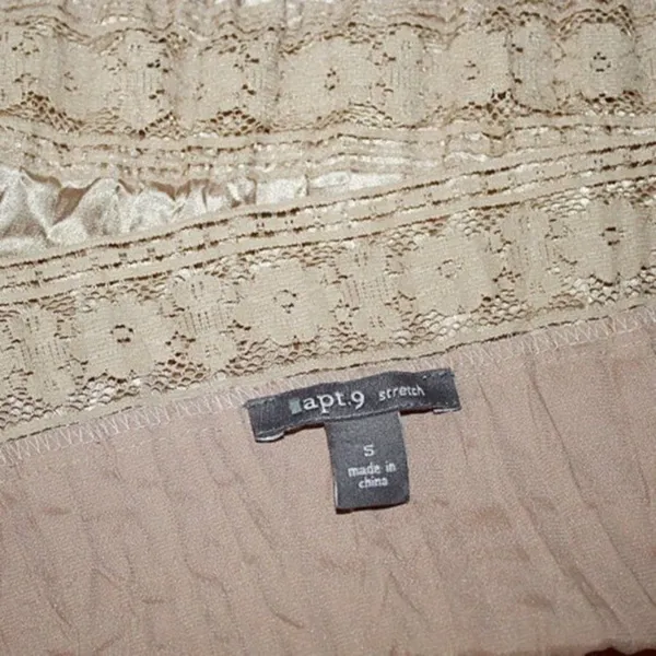 Apt9 Gold Spaghetti Strap Stretch Tank Top Size S - Image 4