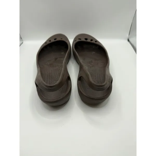 Crocs Kadee Slingback Ballet Flats Womens Size 9 Brown Comfort Slip On Shoes - Image 3