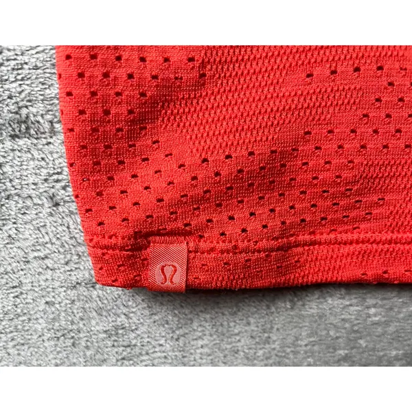 Lululemon Breeze By Short Sleeve *Squad Thermal Red Size 6 Athleisure Work‎ Out - Image 4