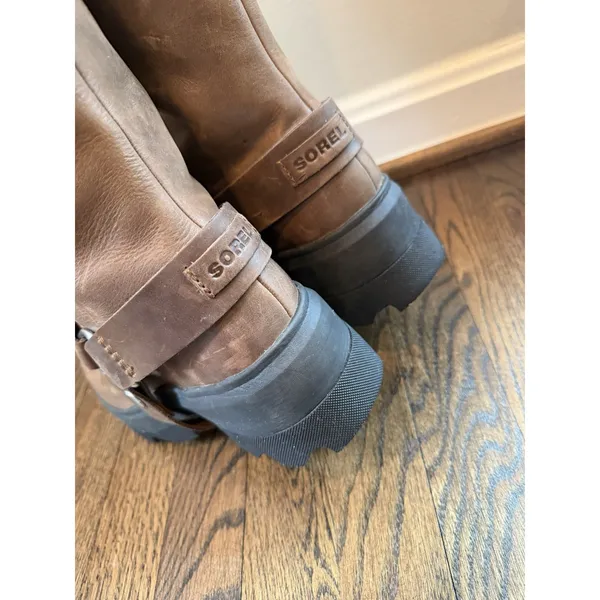 Sorel Women's JOAN FRWD™ Leather Tall Boots Tobacco Brown Sz 9.5 $275 NEW - Image 8