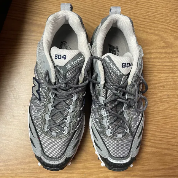 New Balance Women’s Chunky Silver Sneakers New In Box - Vintage - Size 8 W804NV - Image 4