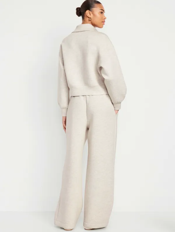 Old Navy High-Waisted Bounce Fleece Wide-Leg Sweatpants - Image 2