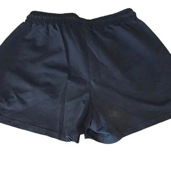 Another Love Womens Drawstring Cotton Blend High Waist Shorts Black Size‎ Medium - Image 3