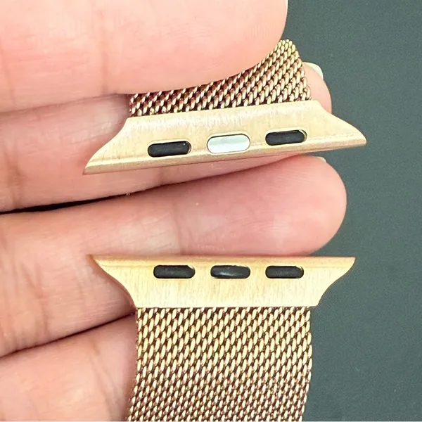 Rose-gold Mesh Magnetic Watch Band Compatible Apple Watch 42mm/44mm - Image 11