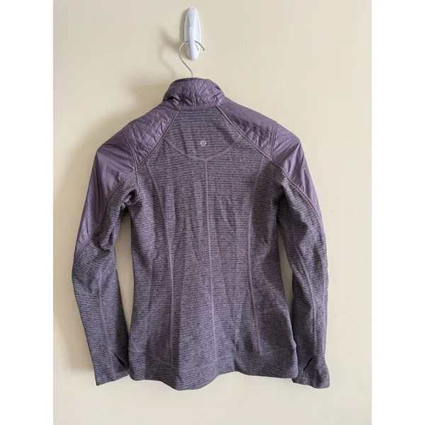 Lululemon Rebel Runner Zip Up Jacket size 2 Petal Camo Embossed‎ Purple Fog - Image 6