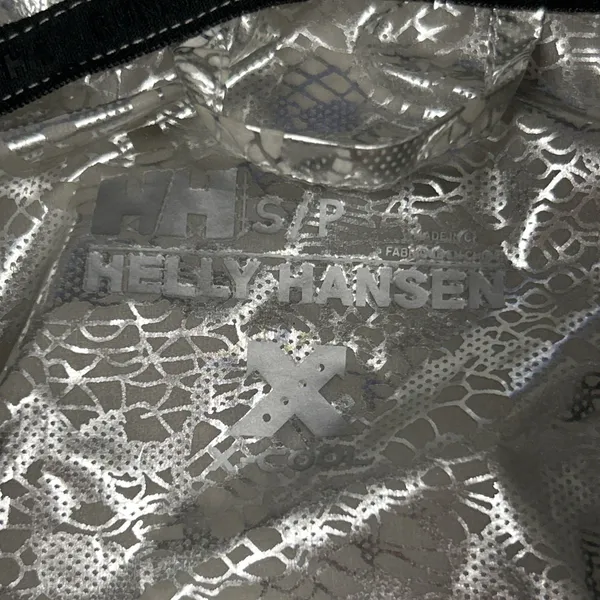 Helly Hansen Jacket Womens Small White Lace Print Hiking Lightweight Hooded - Image 4