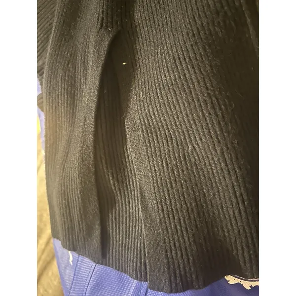 Abercrombie & Fitch Ribbed Knit Sweater Flare Pant Black Women Size Small Preppy - Image 6