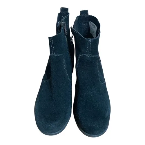 •Black Suede Ankle Boots - Image 2
