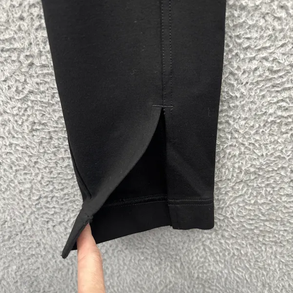Lululemon Stretch Knit High Rise Pull On Pants Black Athleisure Women Small x 29 - Image 2