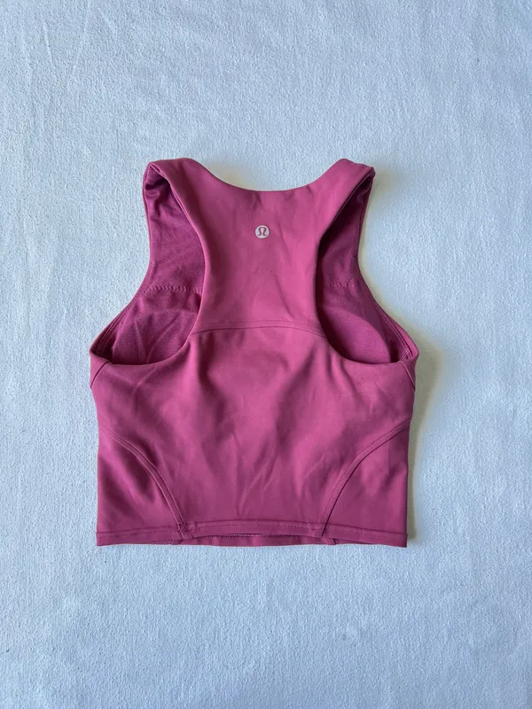 Lululemon Cropped Pinked Sports Bra Top - Size 0 - Image 2