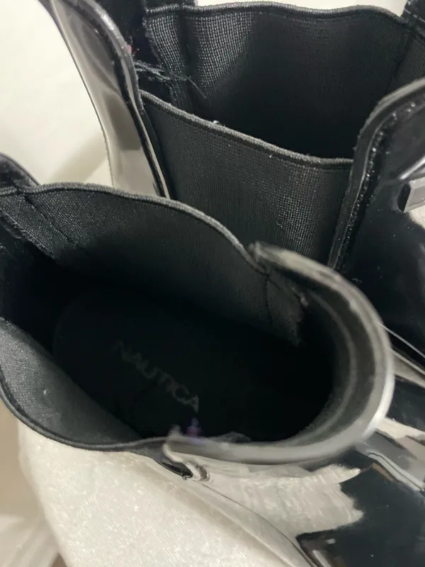 Nautica Black Rain Boots Size 7 – Chelsea Style)B16) - Image 7