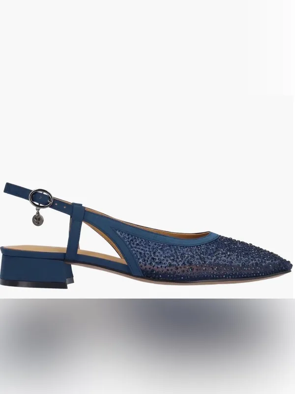 NWOB J. Renee Women’s Navy Slingback Low Heel Pumps Size 8.5 - Image 5