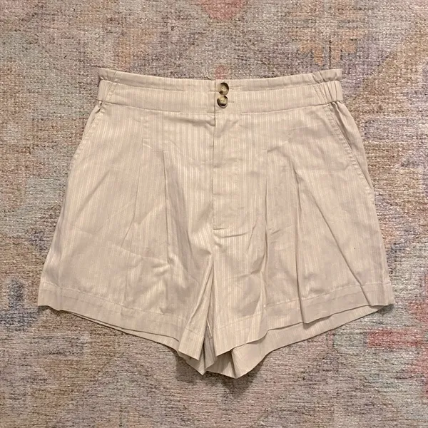 Treasure & Bond NWOT Pleated High Waisted Cotton Shorts - Image 10