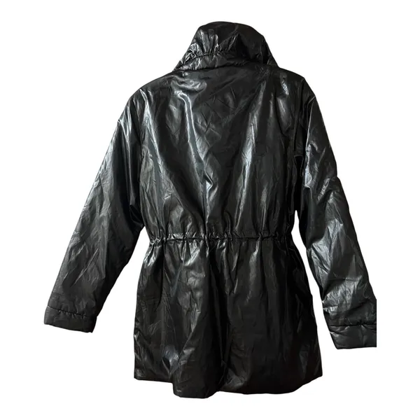 Simply Vera Wang 90s Black Utility Puffer Jacket with Purple Lining size Medium - Image 6