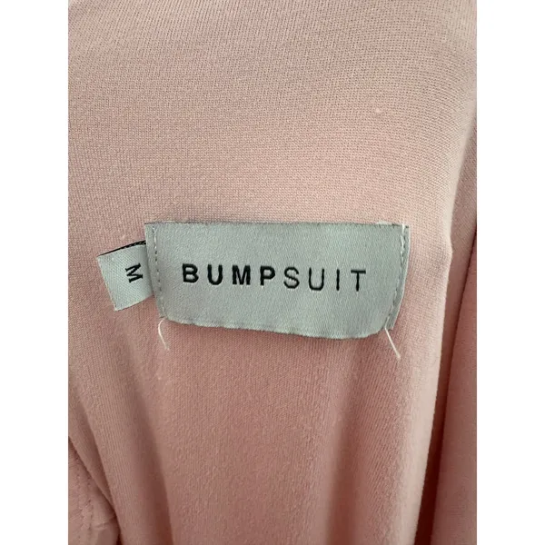 Bumpsuit Zoe Maxi Dress Size Medium Pink Maternity Strapless Baby Shower - Image 7