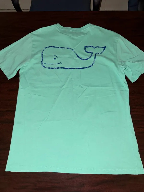 Vineyard Vines Green Mens Short Sleeve Pocket Tee Size Small - Image 3