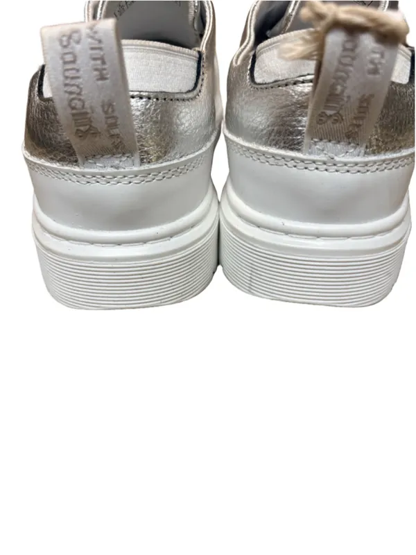 Dr. Martens Lylah Metallic Silver Slip-On Sneakers - Size 6 NWT - Image 6
