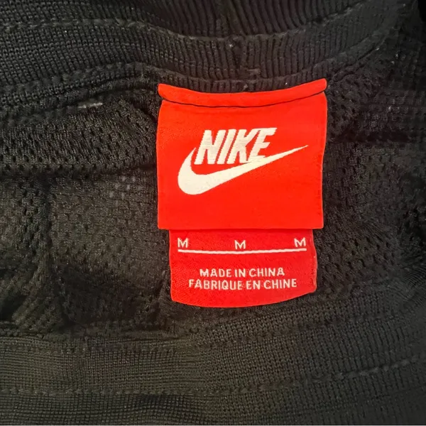 Nike Woven T2 Training Joggers Women M Gray Mesh Lined Tapered Track Pants - Image 7