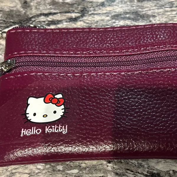 Hello Kitty  Pouch - Burgundy. NWOT - Image 4