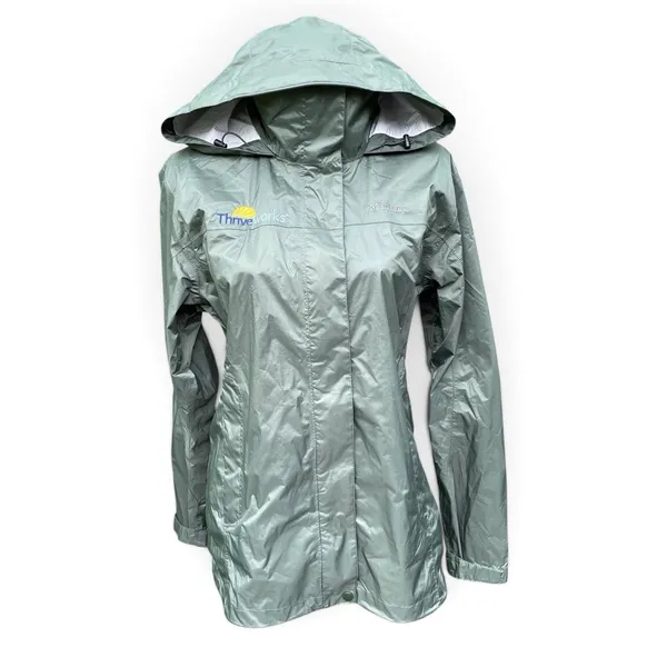 Marmot x Thrive Works Precip Waterproof Rain Jacket Women's Size L Olive NWOT - Image 2