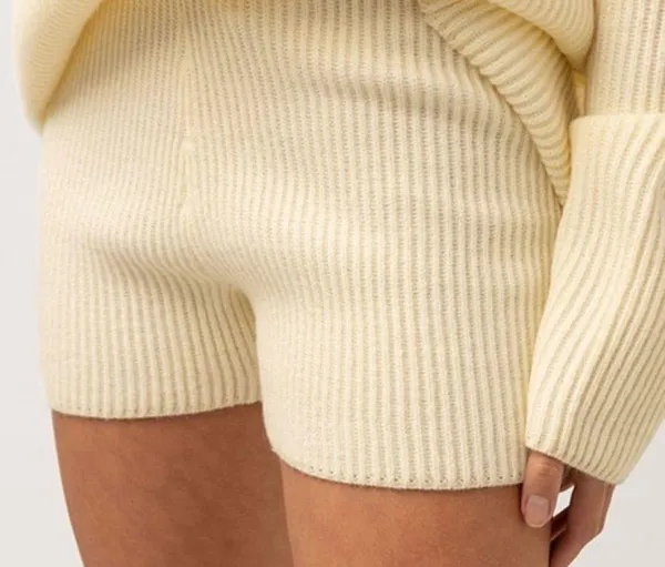 Rhythm Butter Classic Knit Shorts. Size Large - Image 2