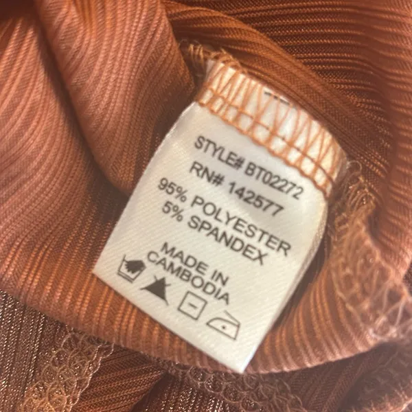 BLASHE Belong Bodysuit in Copper‎ with Adjustable Spaghetti Straps NWT Small - Image 8