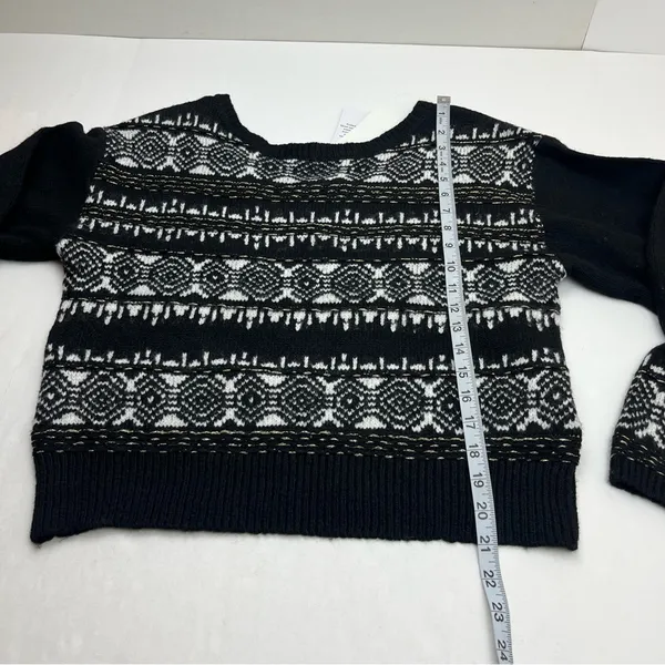 Sam Edelman Women‎ Boat Neck Long Sleeve Allover Print Sweater Size Medium NEW - Image 9