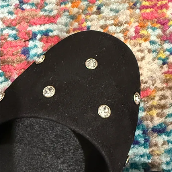 Kate Spade | ♠️ | Marlee Black Suede Flats with Sparkle Studs | Sz 8.5 - Image 2
