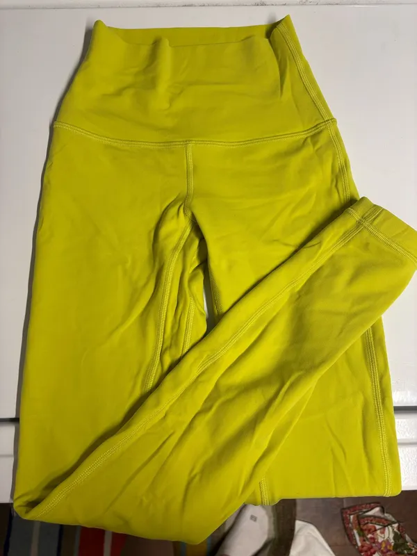 Bright Yellow Lululemon Align leggings  - Image 4