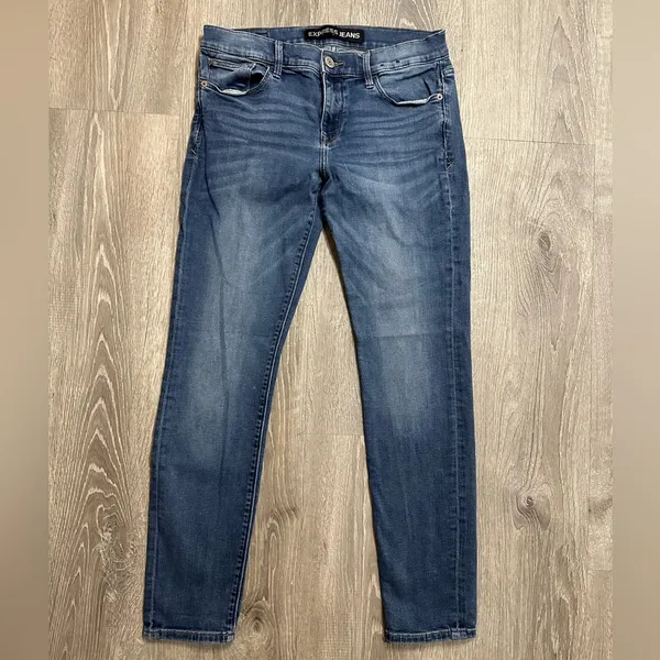 •EXPRESS• MID RISE SKINNY JEANS - Image 5
