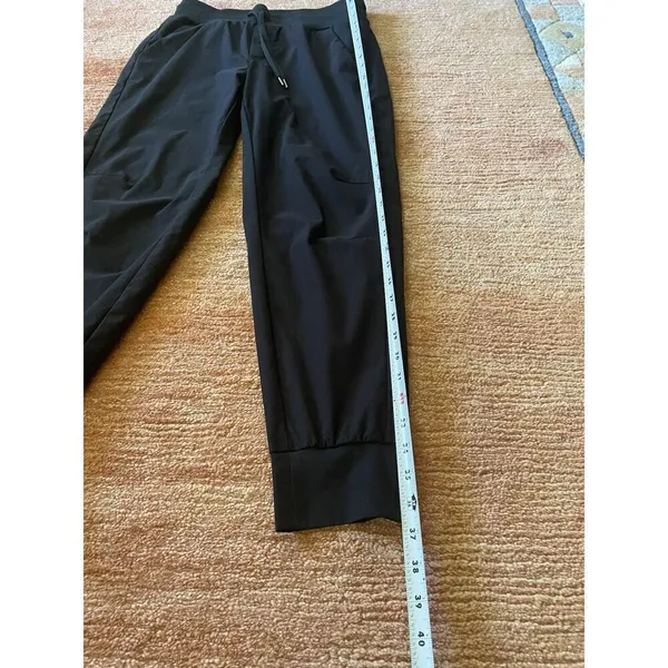 DYI Women’s Black High Waist Jogger Pants Size S Stretch Cuffed Activewear - Image 3