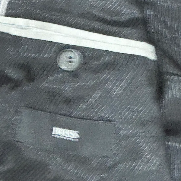 Mens Hugo Boss Gray Two Button Sport Coat Blazer Made In Slovenia - Image 5