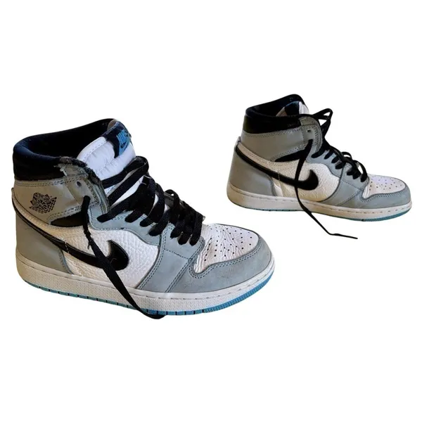 Nike Air Jordan 1 Retro High OG University Blue Sneakers Tennis Shoes - Image 4