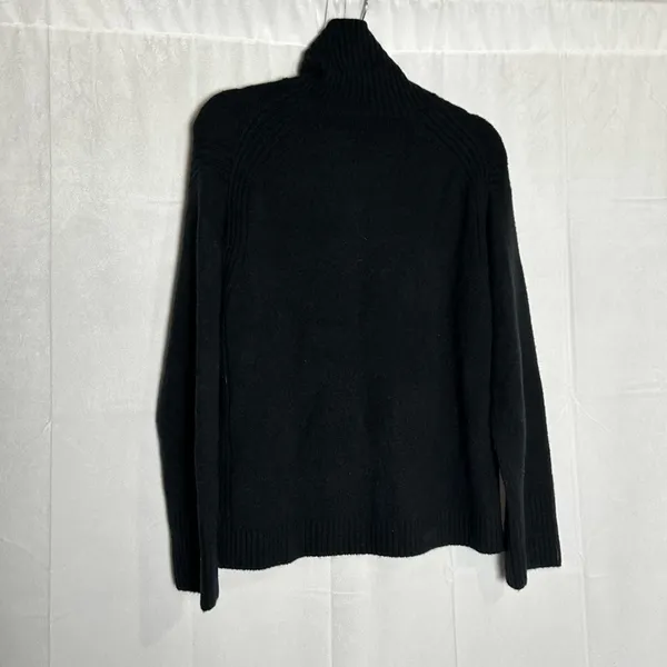 J.Crew Black Turtleneck Sweater in Supersoft Yarn Wool Alpaca Blend Size Small‎ - Image 2
