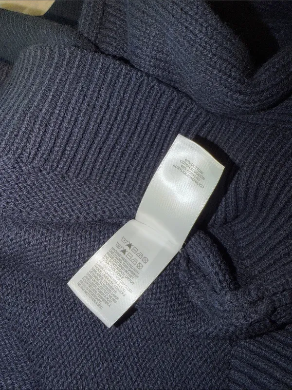 NWT Lucky Brand Navy Seahorse Sweater NWT Size M Soft Knit Nautical - Image 5