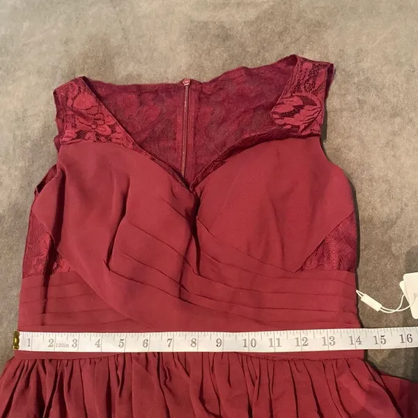 Woman’s A-Line V-Neck Chiffon Prom Bridesmaid or Formal Dress Size 8 NWT - Image 7
