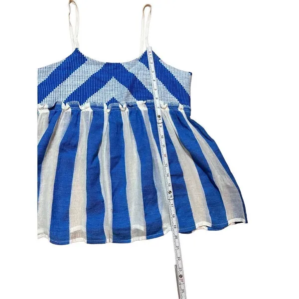 Lemlem bright blue and white striped tank sz Small‎ - Image 4