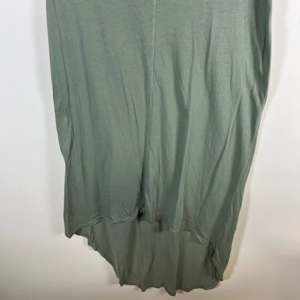 Project Social T‎ Womens Sage Green High Low Scoop Neck T-Shirt Dress Size Small - Image 4