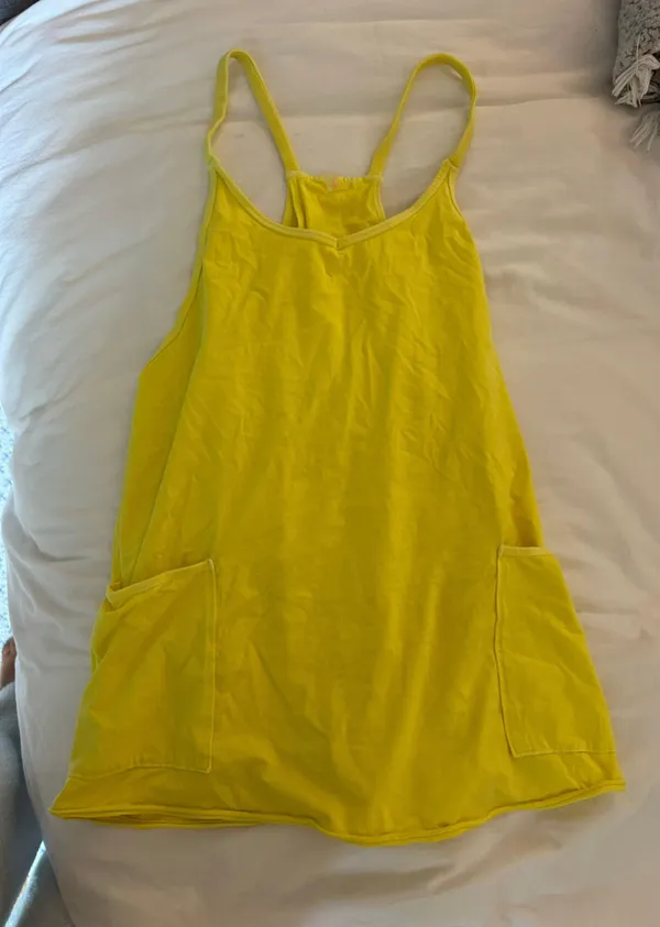 Free People Yellow Hotshot Dress - Image 2
