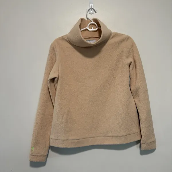 Dudley Stephens‎ Park Slope Cream Vello Fleece Turtleneck Size Small - Image 2