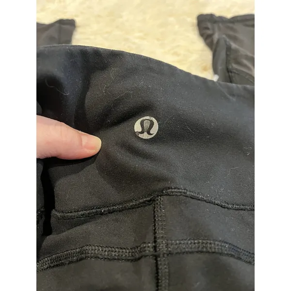 Lululemon pants yoga stretch waist pocket black Size 20x29 See Pics For Size - Image 2