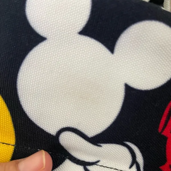 NWOT Disney Store Parks Mickey Mouse Laptop Backpack Navy Blue Black Red Yellow - Image 6