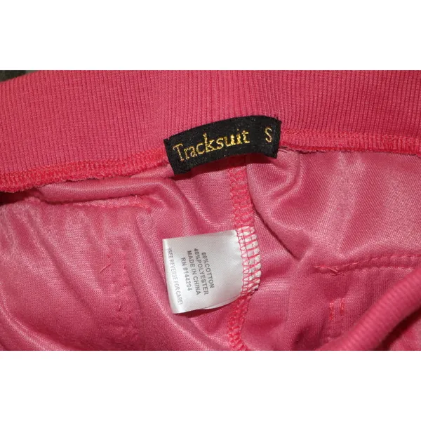 Pink Velour Tracksuit Set - Image 5