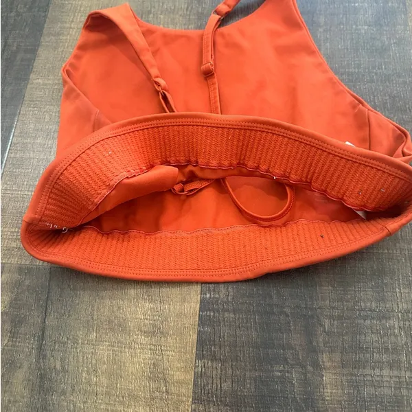 Girlfriend Collective Topanga Bra Orange Size Small - Image 7