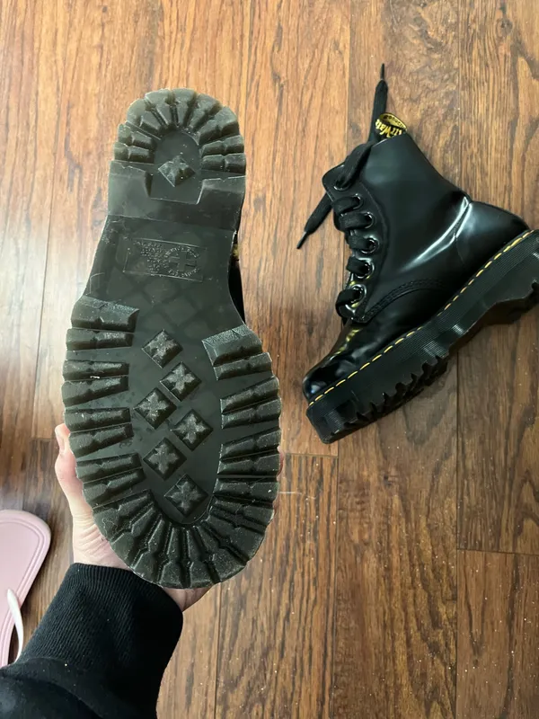 Dr. Martens 1460 black leather platform boots - Image 3