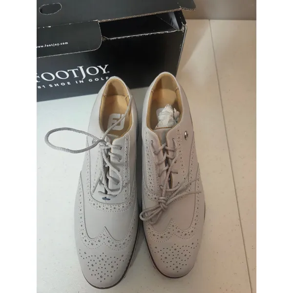 NEW Footjoy Sport Retro Women’s Size 8.5 M Golf Shoes Grey Blue Style 92365 - Image 3
