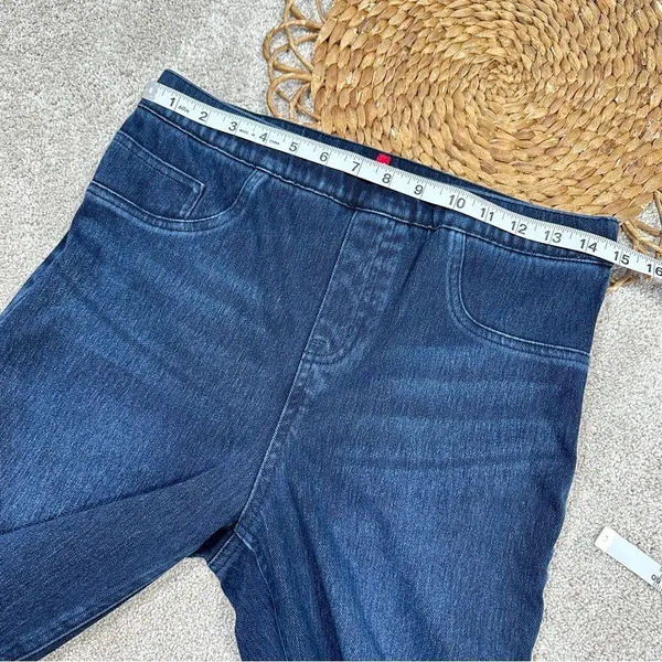 Spanx Ankle Jean-Ish Leggings Jeggings High-Rise Twilight Rinse Blue Size L - Image 14