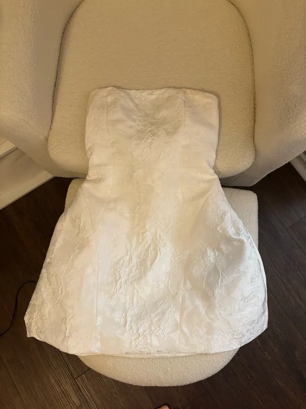 white mini dress with corset back Size XS - Image 2